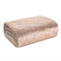 Narzuta Luiz 3 różowa 170x210 cm welur pikowana hot press