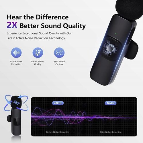 ZESTAW 2 MIKROFONÓW BEZPRZEWODOWY KRAWATOWY lightning na klips IPHONE na Arena.pl