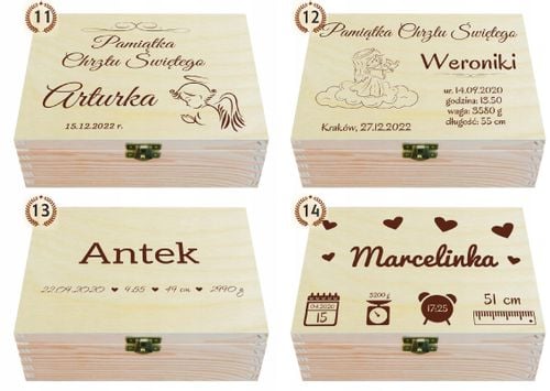 PUDEŁKO WSPOMNIEŃ PREZENT CHRZEST ROCZEK METRYCZKA na Arena.pl
