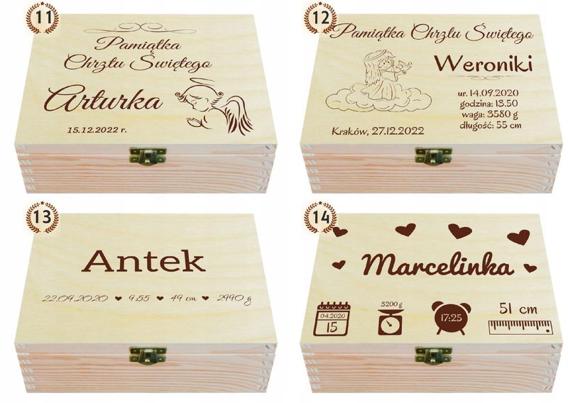 PUDEŁKO WSPOMNIEŃ PREZENT CHRZEST ROCZEK METRYCZKA zdjęcie 5