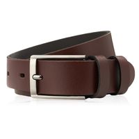 pasek męski skórzany do jeansów brązowy klasyczny 130 cm paolo