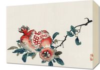 Obraz 40x30cm Pomegranate,  Kōno Bairei Japoński Vintage do Salonu