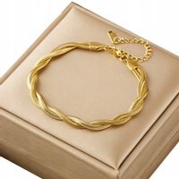 Bransoletka Złota Pozłacana Stal Chirurgiczna 18K