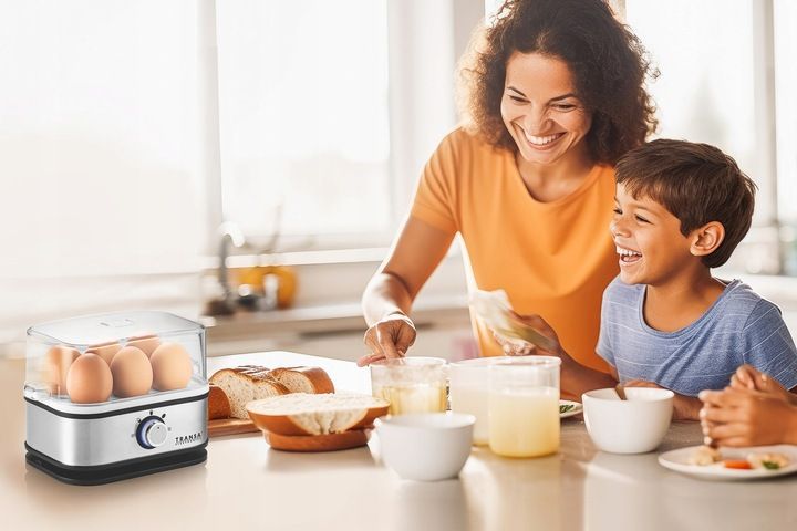 Jajowar do gotowania 6 JAJEK 3 STOPNIE POZIOMU TWARDOŚCI AUTOMAT TIMER zdjęcie 6