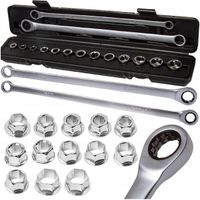 klucze oczkowe z grzechotką długie 8-24 15pcs