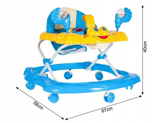 JEŹDZIK CHODZIK DLA DZIECI REGULACJA WYSOKOŚCI Z BLOKADĄ DO NAUKI CHODZENIA na Arena.pl