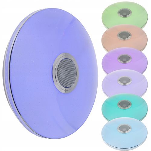 Lampa plafon LED RGB GŁOŚNIK Bluetooth 40w + PILOT na Arena.pl