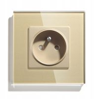 GNIAZDKO ELEKTRYCZNE SZKLANE POJEDYNCZE KONTAKT GNIAZDO 16A