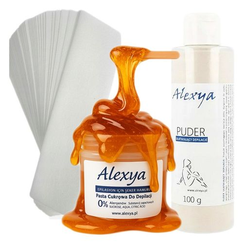 Pasta Cukrowa do depilacji + Paski + Puder lepszy chwyt MNIEJ BÓLU na Arena.pl