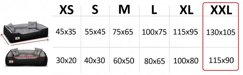 Legowisko dla psa kojec PRESTIGE 130x105 cm wodoodporne szare Indygosklep zdjęcie 8