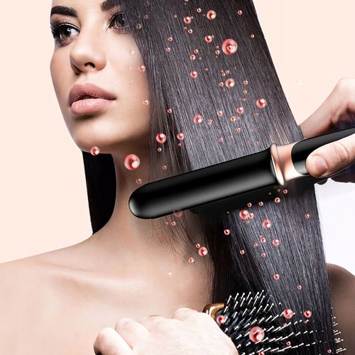 PROSTOWNICA DO WŁOSÓW CERAMICZNA EKRAN LCD 2W1 LOKÓWKA LEKKA CZARNA na Arena.pl