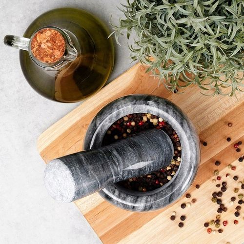 Moździerz KAMIENNY GRANITOWY kuchenny do ucierania przypraw z na Arena.pl