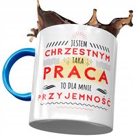 Kubek Błękitny Dla Chrzestnego Wujaszka Prezent Z Nadrukiem Ze Zdjęciem