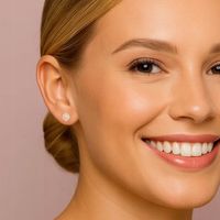 ZŁOTE KOLCZYKI DAMSKIE KULKI CYRKONIE SUBTELNE PR 585/ 925 POZŁACANE GRAWER