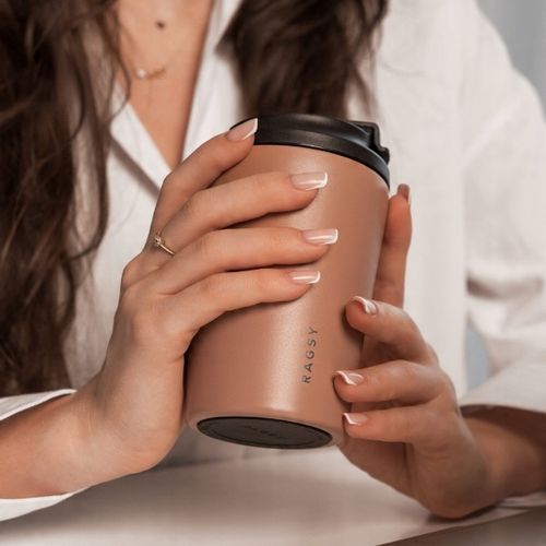 Kubek Termiczny ze stali nierdzewnej Simply Cup - Mocha Mousse 340 ml na Arena.pl