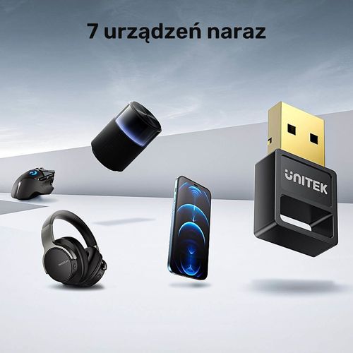 Unitek Adapter Bluetooth 5.3 BLE USB-A czarny na Arena.pl