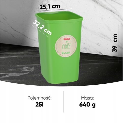 Curver Kosz Na Śmieci Pojemnik 25 L 3 Kolory 3 szt na Arena.pl