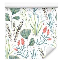 Tapeta kwiaty rośliny liście zioła do jadalni