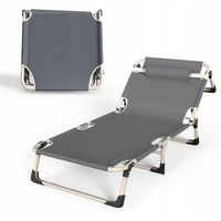 LEŻAK ogrodowy fotel PLAŻOWY tarasowy składany regulacja 190x73,5x30 (I083)