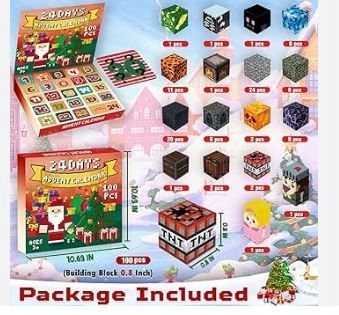 Kalendarz Adwentowy Minecraft - Minecraft Advent Calendar klocki figurki na Arena.pl