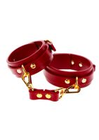ankle cuffs red