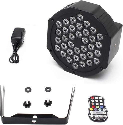 Lampy LED Disco RGB ZQ01104 oświetlenie dyskotekowe 7 trybów zestaw 4 szt. na Arena.pl