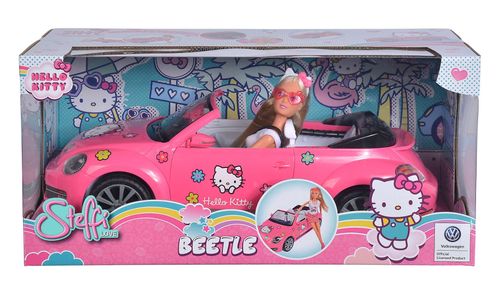 Lalka Steffi Hello Kitty + VW Beetle Cabrio kabriolet na Arena.pl