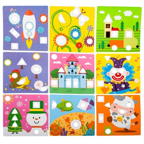 Puzzle geometryczne edukacyjne 36 el. na Arena.pl
