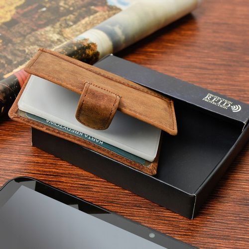 Etui Na Dokumenty Karty Skórzane Slim Beltimore Jasny  Brąz G78 na Arena.pl