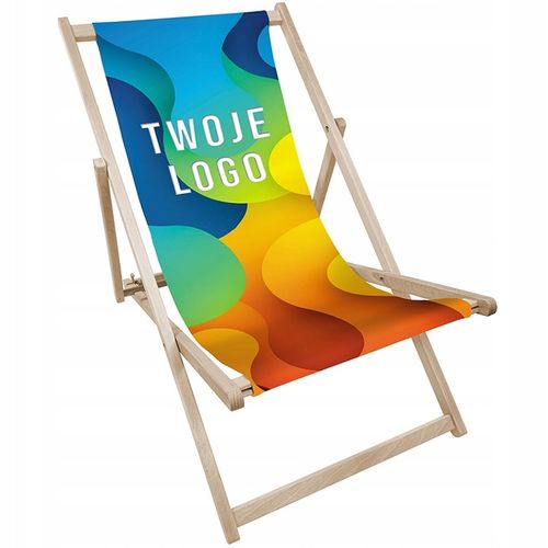 LEŻAK OGRODOWY DREWNIANY BUKOWY TWÓJ WZÓR TWÓJA GRAFIKA TWOJE LOGO FIRMY na Arena.pl