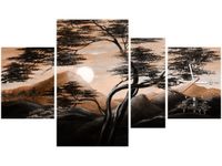 70CM 120CM OBRAZ 4 ELEM SPOKOJNA NOC ŚCIENNY