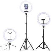 Lampa Pierścieniowa Do Selfie Rgb + 2X Statyw