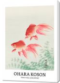 Obraz 70x100cm Two Veil Goldfish, Koson Vintage do Salonu