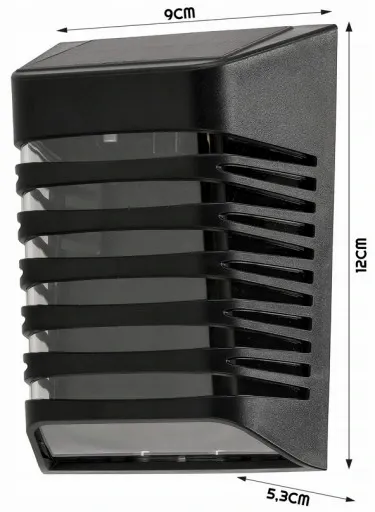 OPRAWA ELEWACYJNA SOLARNA LED SOE-2 CZARNA 4000K EC20116 ECO LIGHT zdjęcie 2