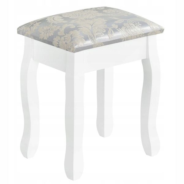 TOALETKA KOSMETYCZNA BIAŁA z LUSTREM + TABORET zdjęcie 6