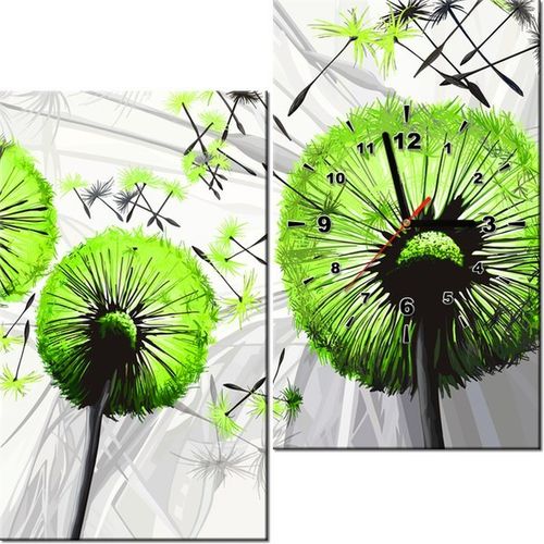 60 60CM ZEGAR DMUCHAWCE KOLORZE LIMONKI OBRAZ ŚCIENNY PŁÓTNO RAMA na Arena.pl
