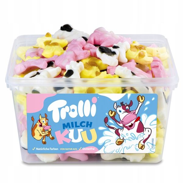 Żelki krowy Trolli BOX 1200g zdjęcie 1