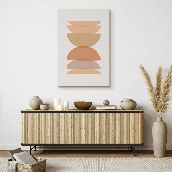 Obraz Na Płótnie Do Salonu Minimalizm Styl Boho Abstrakcja 70cm x 100cm zdjęcie 7