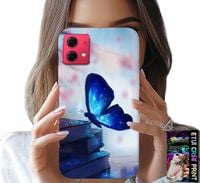 ETUI DO MOTOROLA EDGE 40 NEO - NIEBIESKI MOTYLEK, MOTYL, DAMSKIE WZORY