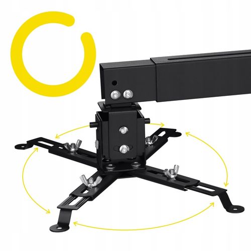 UCHWYT WIESZAK do projektora Sufitowy Ścienny CZARNY OVERMAX 2w1 na Arena.pl