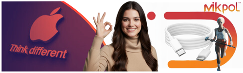 Oryginalny przewód  Apple USB-C - C 60W 1M MacBook iPad iPhone AirPods na Arena.pl