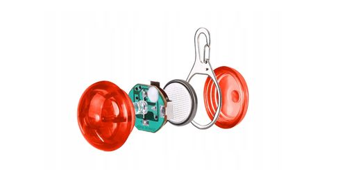 ŚWIECĄCA LAMPKA LED ORANGE OBROŻĘ SZELKI DLA PSA KOTA ZAWIESZKA DO OBROŻY na Arena.pl