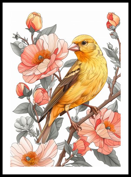 Plakat 42x59,4cm Wiosenny Śpiewaczek zdjęcie 3