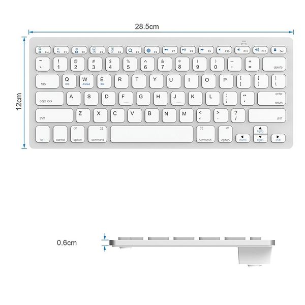 Bezdrátová klávesnice Bluetooth membránová Smart TV PC iOS Win Android zdjęcie 4