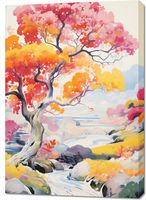 Obraz 70x100cm Roztańczony Krajobraz