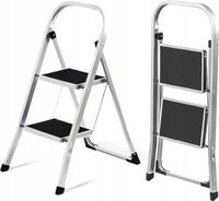 Daniks - składana drabina 2-stopniowa, metalowa, do 150 kg