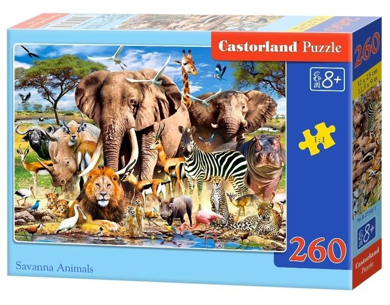 PUZZLE 260 EL SAVANNA ANIMALS zdjęcie 1