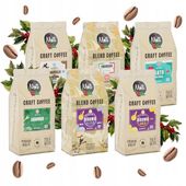 Zestaw Degustacyjny Kaw Ziarnistych 6x250g Świeżo Palona Arabica i Robusta