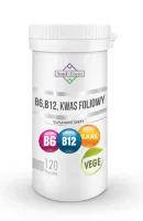 Witamina B6 + B12 + Kwas Foliowy 120 KapsuŁek - Soul Farm