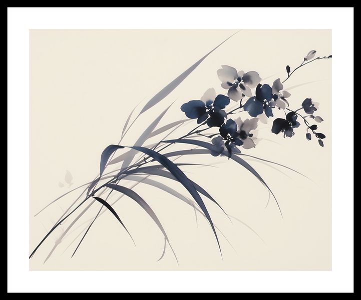 Plakat 50x40cm Orchidea w Sepii zdjęcie 3